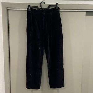 Stylish Women's Black Corduroy Trousers